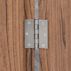 Dobradiça para Porta e Janela de Madeira Stark Aço Inox 304 3.1/2x3" até 60kg 3 peças