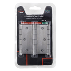 Dobradiça para Porta e Janela de Madeira Stark Aço Inox 304 3.1/2x3" até 60kg 3 peças