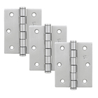 Dobradiça para Porta e Janela de Madeira Stark Aço Inox 304 3x2.1/2" até 35kg 3 peças