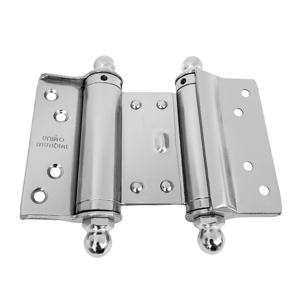 Dobradiça Vai E Vem P/ Porta Bang-bang Em Aço Cromado União M