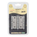 Dobradiças para Móveis com Anel 75mm 3X2.1/2" Inox Acetinado 3 peças