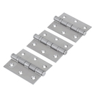 Dobradiças para Móveis com Anel 75mm 3X2.1/2" Inox Acetinado 3 peças