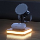 Dock Base Carregamento 4 Em 1 Sem Fio Suporte P/ Iphone Magsa