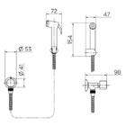 Docol-nova Riva Ducha Higienica Chrome