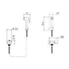 Docol-nova Riva Ducha Higienica Chrome