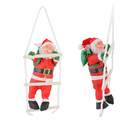 Dois Papai Noel Escada Natal Escalador Enfeite Natalino Decor
