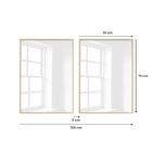 Dois Quadros Decorativos Grande Praia Céu Calçada Ipanema Par