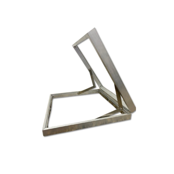 Domo Claraboia com Cobertura Acrílico e Alumínio Incolor  100x100cm Pollis