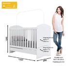 Dormitório Bala De Menta Guarda Roupa, Cômoda E Berço Com Col