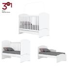 Dormitório Bala De Menta Guarda Roupa, Cômoda E Berço Com Col