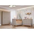 Dormitório Biscoito Guarda Roupa, Cômoda E Berço Com Colchão