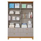 Dormitório Biscoito Guarda Roupa, Cômoda E Berço Com Colchão