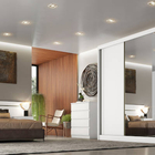 Dormitório Casal Completo Com Espelho 3 Peças 3 Portas 18 Gav