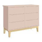 Dormitório Classic 2 Portas, Cômoda 6 Gavetas, Berço Com Pés