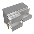 Dormitório Classic 3 Portas, Cômoda 6 Gavetas, Berço Com Pés