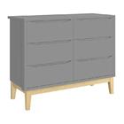 Dormitório Classic 3 Portas, Cômoda 6 Gavetas, Berço Com Pés