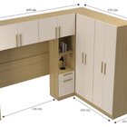 Dormitorio Com 9 Portas E 3 Gavetas San Raphael Canary/off Wh