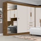 Dormitório Completo Georgia  Para Cama Box Casal  1,38m Jequi