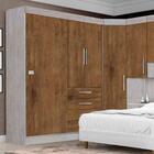 Dormitório Completo Georgia J&a Avelã / Jequitibá Para Cama B