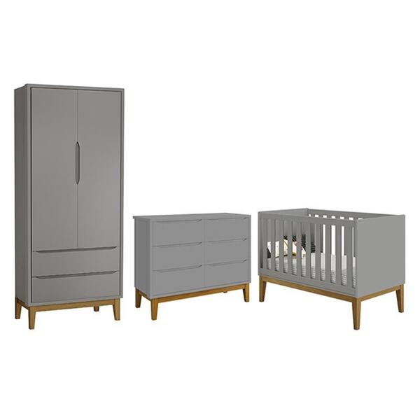 Dormitório Completo Infantil Classic 2 Portas, Cômoda 6 Gavet