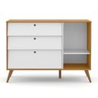 Dormitório Completo Infantil Gold 3 Portas, Cômoda Com Porta