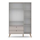 Dormitório Completo Infantil Retrô Gold 3 Portas, Cômoda Com