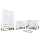 Dormitório Completo Infantil Unique 3 Portas, Cômoda 6 Gaveta