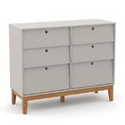 Dormitório Completo Infantil Unique 3 Portas, Cômoda 6 Gaveta