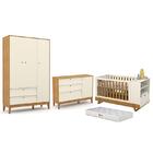 Dormitório Completo Infantil Unique 3 Portas, Cômoda Com Port