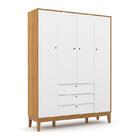 Dormitório Completo Infantil Unique 4 Portas, Cômoda 6 Gaveta