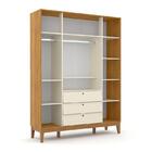 Dormitório Completo Infantil Unique 4 Portas, Cômoda 6 Gaveta