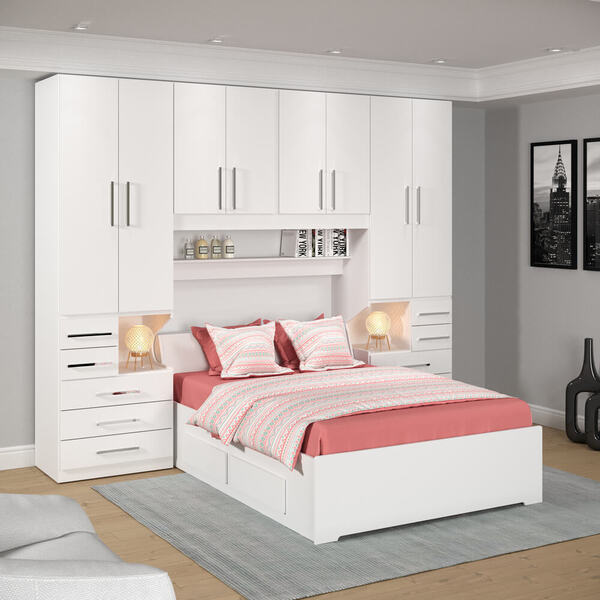 Dormitório De Casal Completo 1223 Branco