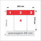 Dormitório De Casal Sem Cama 1223s Carvalho Claro