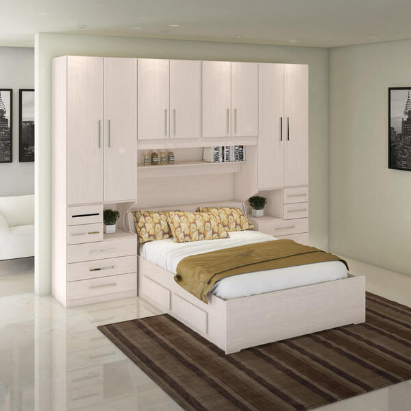 Dormitório De Casal Sem Cama 1223s Carvalho Claro