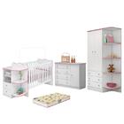 Dormitório Doce Sonho 2 Portas, Cômoda 1 Porta, Berço Multifu