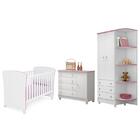 Dormitório Doce Sonho 2 Portas, Cômoda 1 Porta E Berço Americ