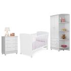 Dormitório Doce Sonho 2 Portas, Cômoda 4 Gavetas E Berço Amer