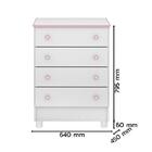 Dormitório Doce Sonho 2 Portas, Cômoda 4 Gavetas E Berço Com