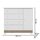 Dormitório Doce Sonho 3 Portas, Cômoda 1 Porta, Berço Mini Ca