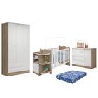 Dormitório Doce Sonho 3 Portas, Cômoda 1 Porta E Berço Multif