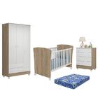 Dormitório Doce Sonho 3 Portas, Cômoda 4 Gavetas, Berço Ameri