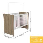 Dormitório Doce Sonho 3 Portas, Cômoda 4 Gavetas, Berço Com R