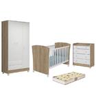Dormitório Doce Sonho 3 Portas, Cômoda Trocador, Berço Americ
