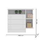 Dormitório Doce Sonho Guarda Roupa, Cômoda E Berço Reto Com R