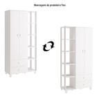 Dormitório Gino Guarda Roupa, Cômoda 4 Gavetas E Berço Mel Co