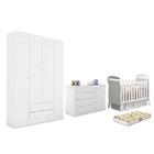 Dormitório Helena Guarda Roupa, Cômoda E Berço Danny Com Colc