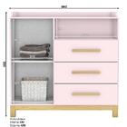 Dormitório Infantil Alegria Com Guarda Roupa, Cômoda E Berço