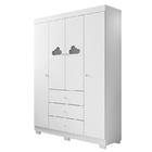 Dormitório Infantil Ane Guarda Roupa, Cômoda, Berço Tico Com