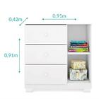 Dormitório Infantil Ane Guarda Roupa, Cômoda E Berço Bala De