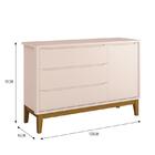 Dormitório Infantil Classic 2 Portas, Cômoda 1 Porta, Berço C